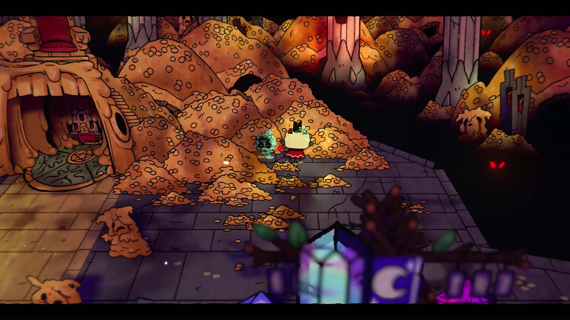 Aza and Keru's locations in Cult of the Lamb