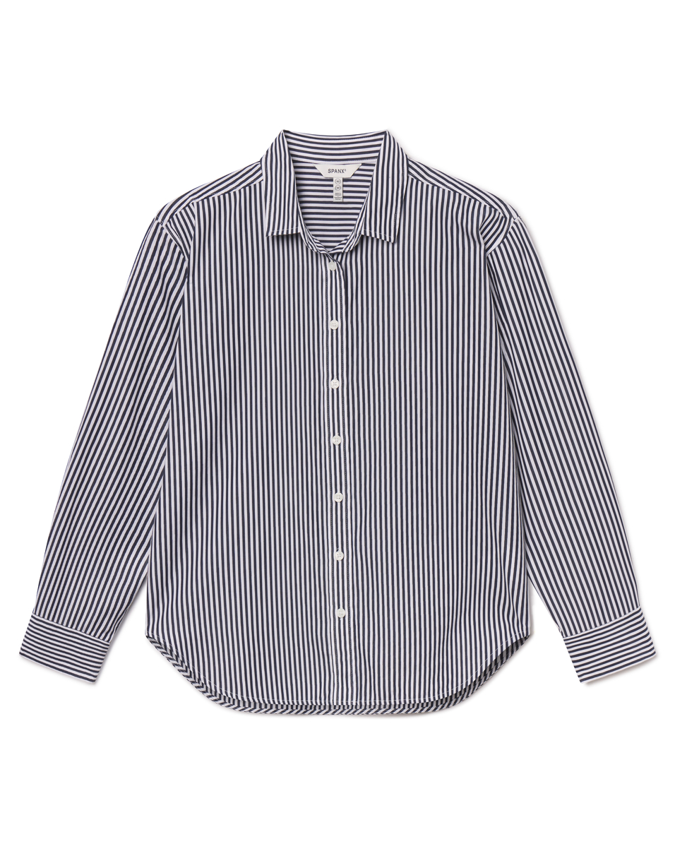 Spanx, Poplin Oversized Button Up Shirt