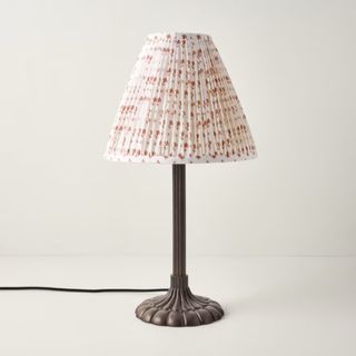 Stella Table Lamp-Bronze Scallop (Taupe Blockprint)