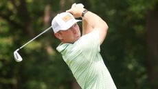 Brad Dalke hitting an iron shot at the 2026 Rocket Classic in Detroit on the PGA Tour