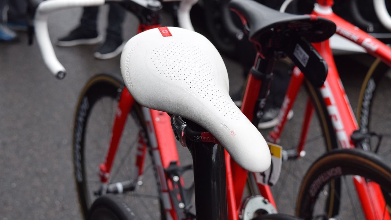 Bontrager's Serano RXL saddle is the preferred perch for Contador