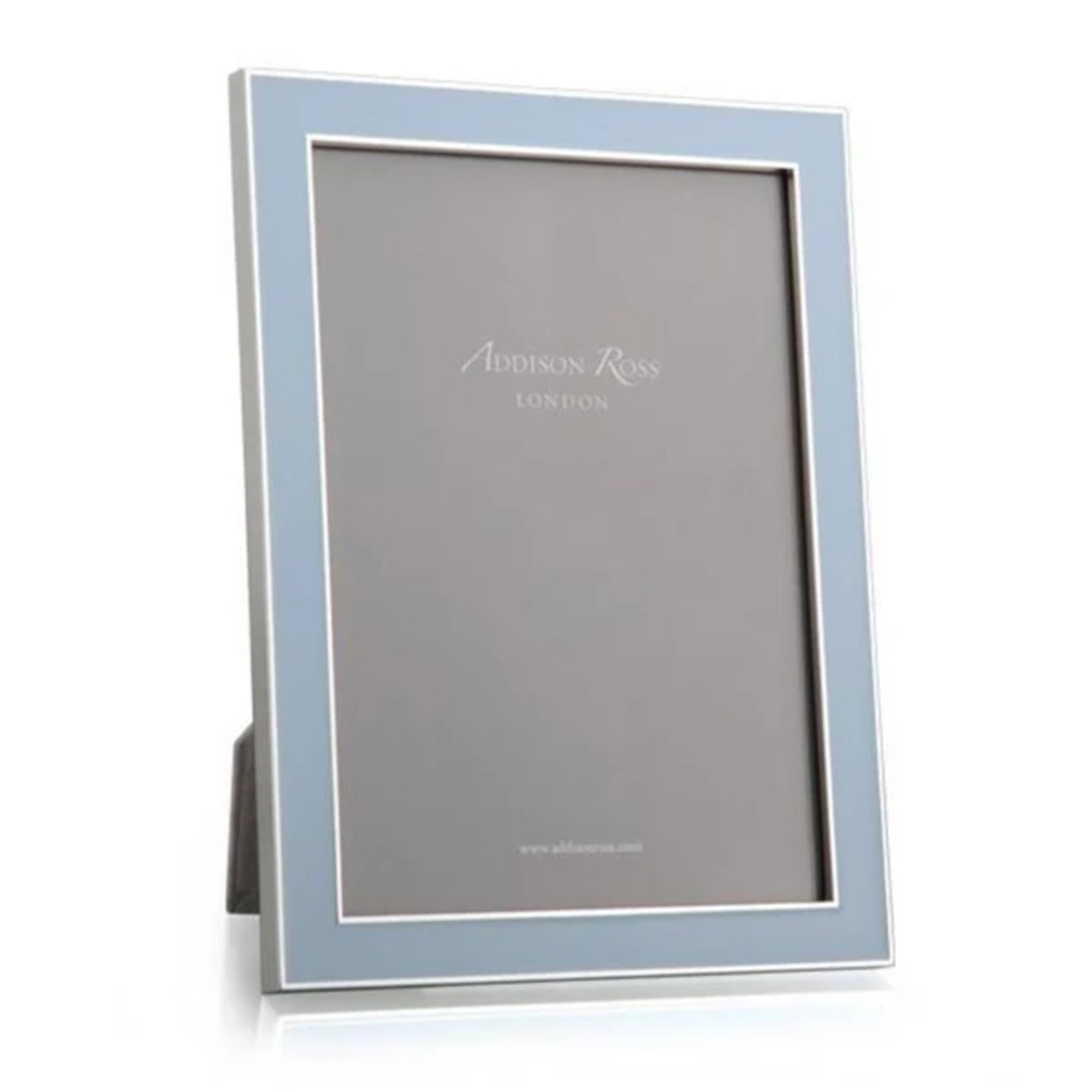Addison Ross Powder Blue Enamel &amp;amp; Silver Frame