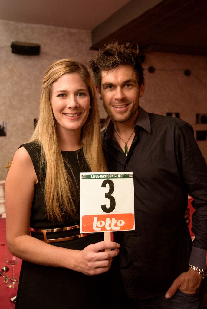 Jack Bauer of Cannondale-Drapac with partner Sarah Kent