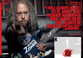 Kirk Hammett in Metal Hammer