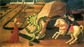 St. George and the Dragon, by Paolo Uccello, 1470.