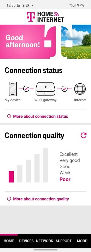 Tmobile Home Internet App Screenshot