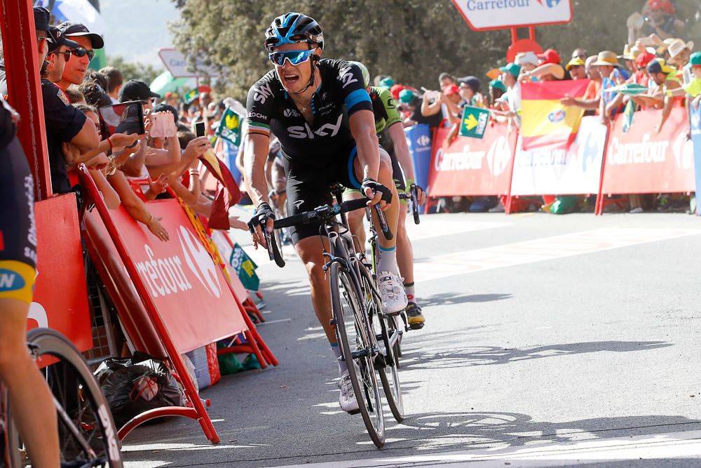 Nicolas Roche (Team Sky) during stage 7 of the 2015 Vuelta a Espana.