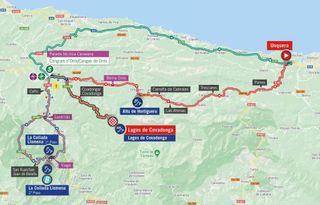 Map stage 17 of 2021 Vuelta a España