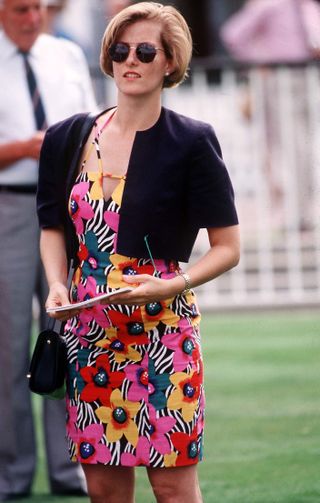 Duchess Sophie zebra floral dress