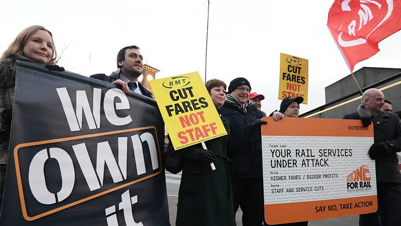 Train protests