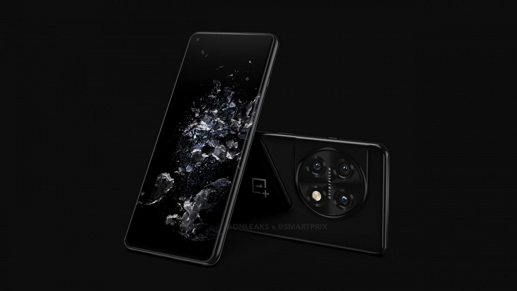 A leaked render of the rumored OnePlus 11 Pro.