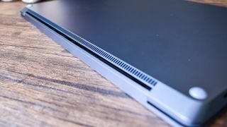 Surface Laptop 4 on a coffee table at an angle