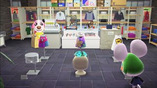 apparel shop in Animal Crossing: New Horizons - Happy Home Paradise