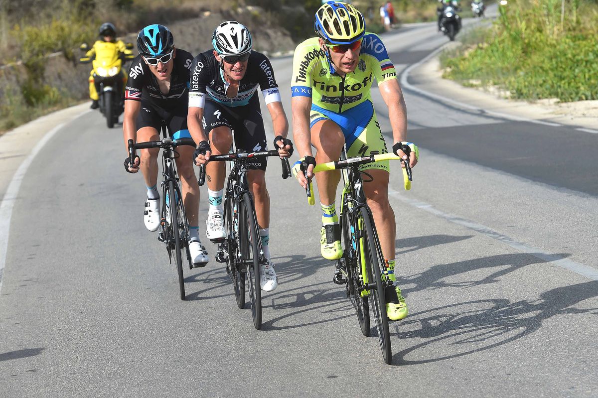 Brutt, Bouet and Thomas were the last of the breakaways