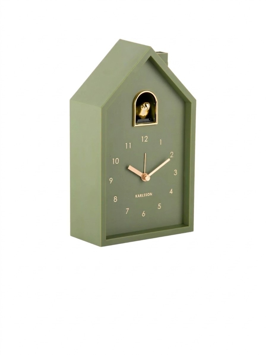 Karlsson, Karlsson Modern Cuckoo Analogue Alarm Clock, Dark Blue