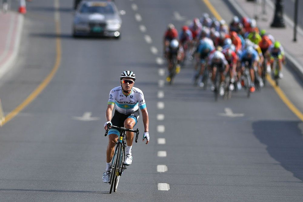 Defending champion Alexey Lutsenko (Astana) won stage 2 of the Tour of Oman
