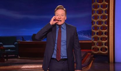 Conan tries out some new "Celebrity Apprentice" catchphrases