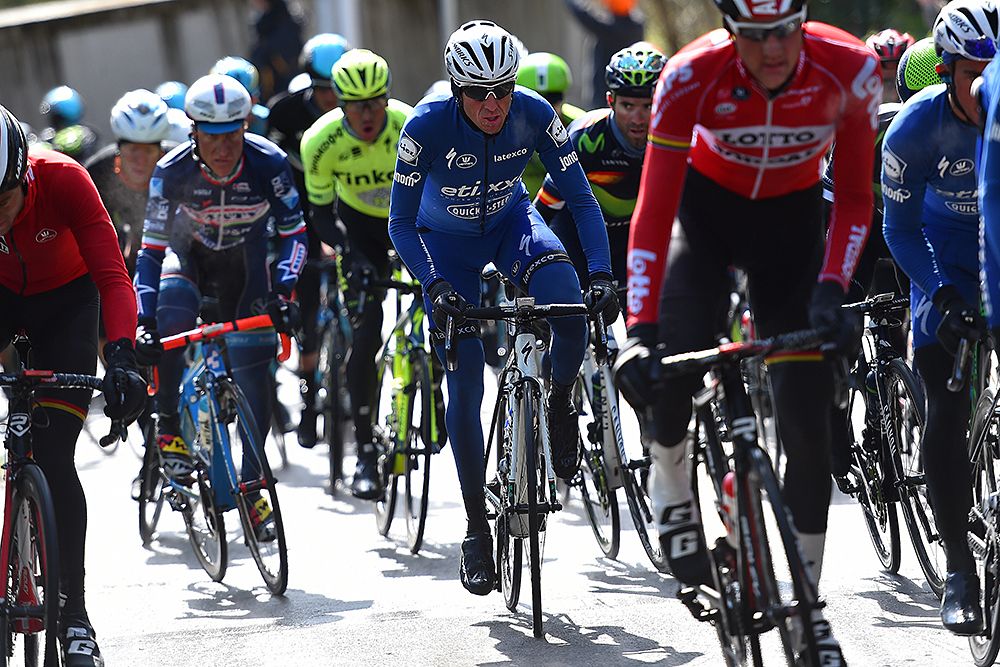 Dan Martin in the field at Liege-Bastogne-Liege