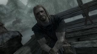 Skyrim intro cinematic still - Hey, you. You're finally awake.