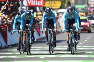 Movistar finish the Tour de France TTT