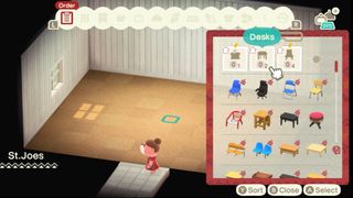 Placing school items in Animal Crossing: New Horizons