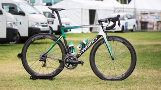 Bora-Hansgrohe's Specialized Tarmac SL6 with Shimano Dura-Ace R9150 and Roval CLX 50 wheels