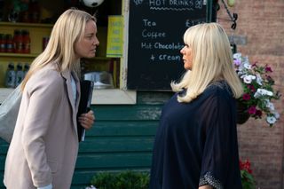 EastEnders Mel Owen tries to confront Sharon in Eastenders