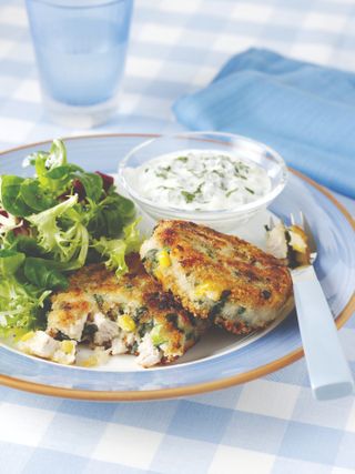 Turkey and cabbage cakes