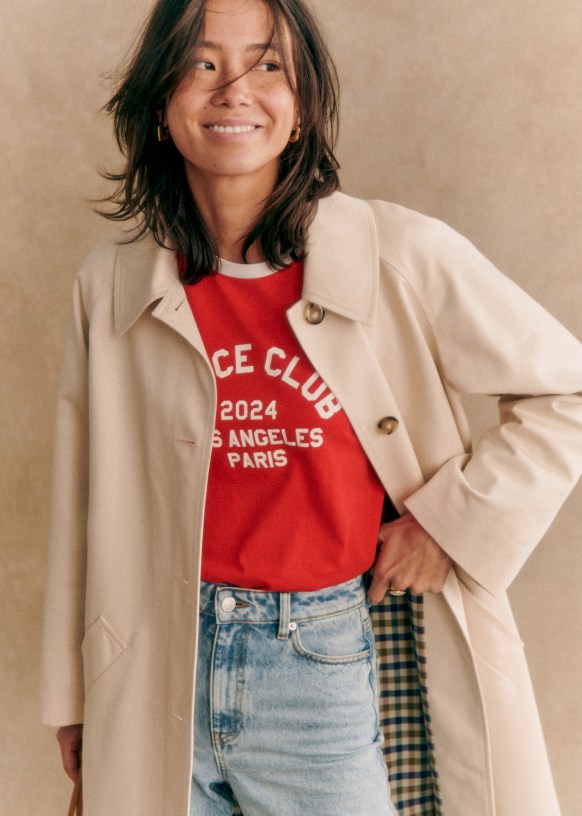 Clyde Coat - Ecru - Organic Cotton - S&amp;eacute;zane