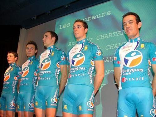 Pierrick F&eacute;drigo and co. (L-R: Pierre Drancourt, Mathieu Claude, S&eacute;bastien Chavanel and Anthony Charteau)