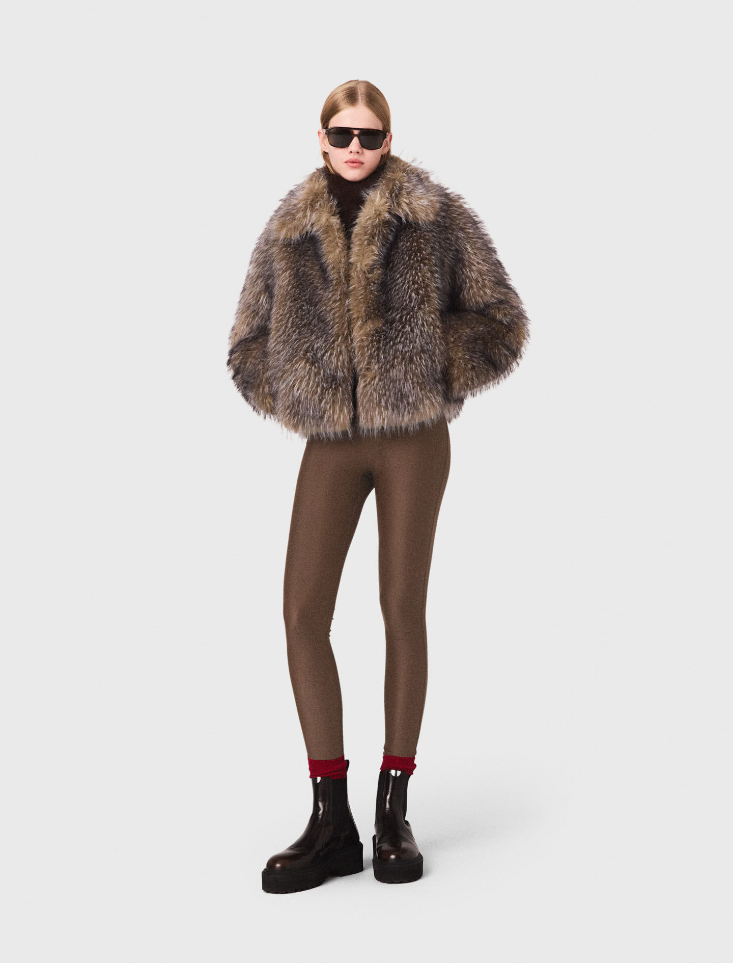 Short Faux Fur Coat