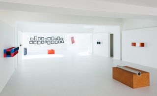 Installation view of Judd/Malevich