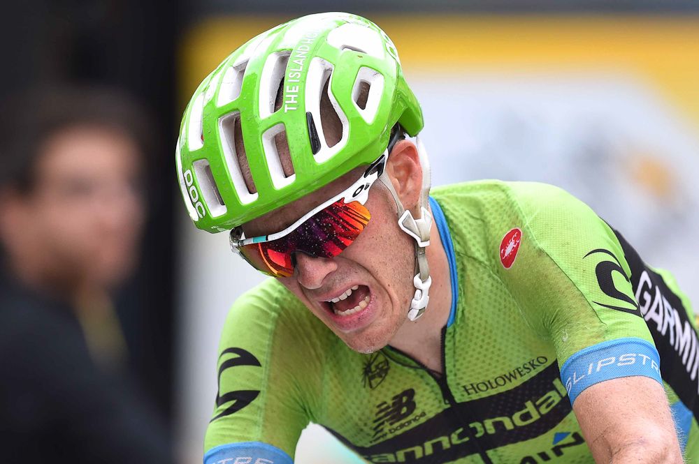 Andrew Talansky in action during stage 19