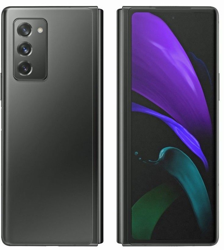 Samsung Galaxy Z Fold 2 Black Leaked Render