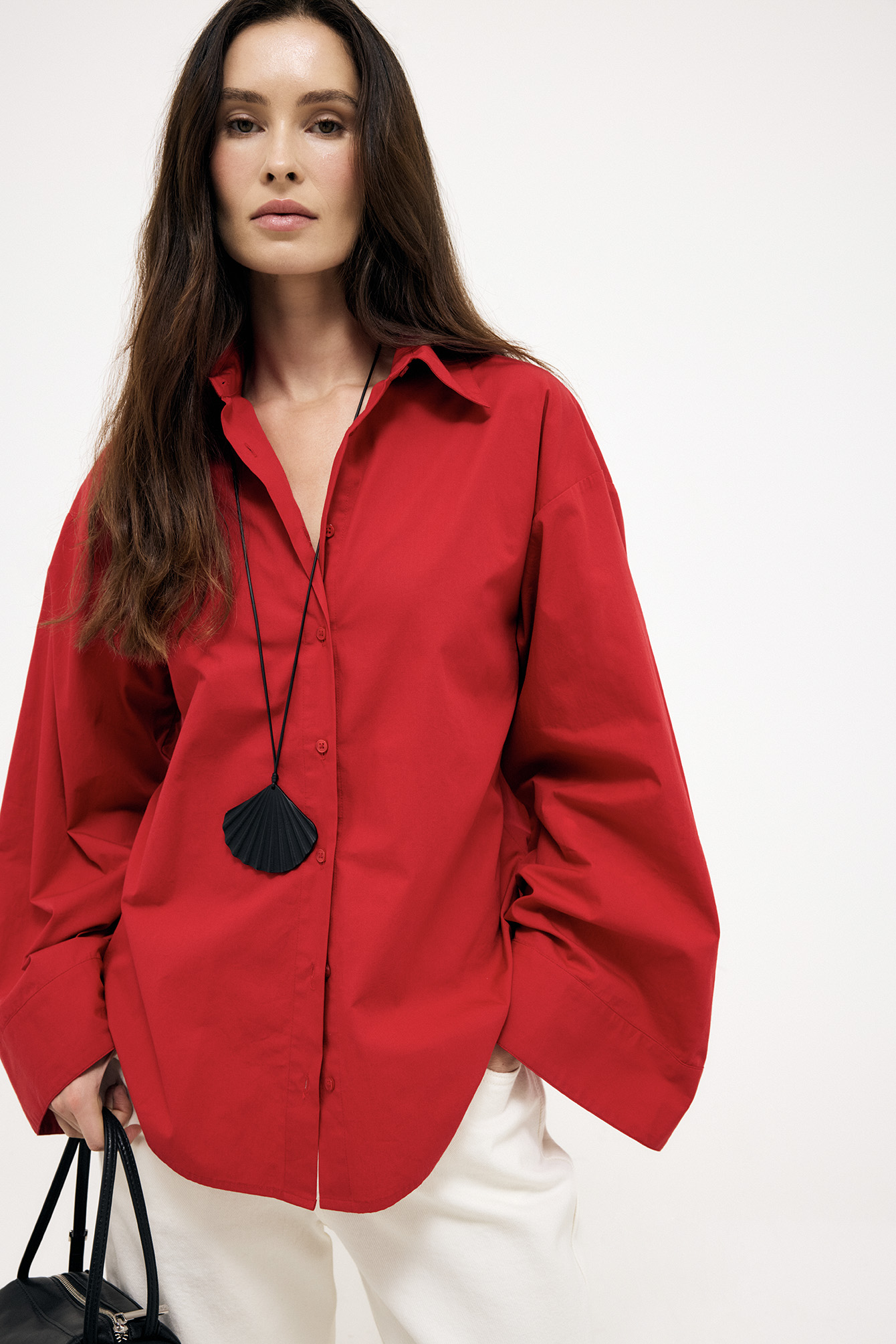 Wide Sleeve Cotton Shirt