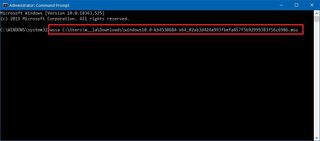 Command Prompt install quality update manually