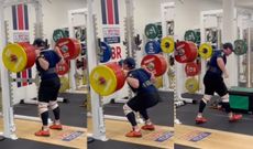 Matt Rotherham lifting 250kg