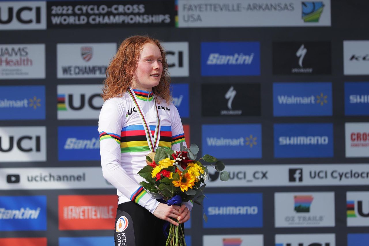 UCI Cyclocross world championships Fayetteville 2022 USA Women U23 30012022 Puck Pieterse NED photo Alex WhiteheadSW PixCVSprintCyclingAgency2022