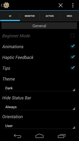 Tasker preferences