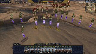 Total War: Pharaoh battle beginning