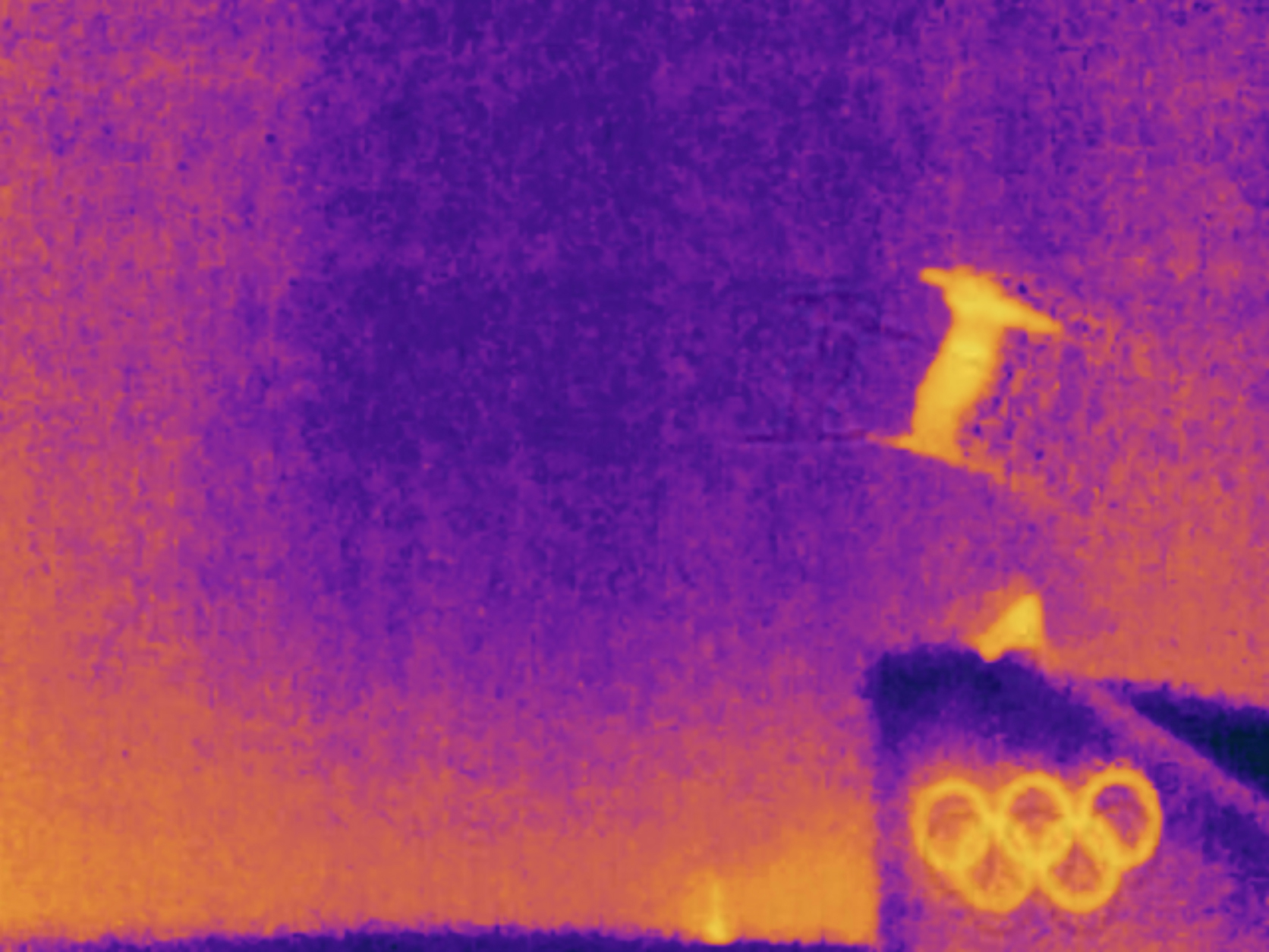 An athlete participates in slopestyle training on day minus two of the Milano Cortina 2026 Winter Olympic games at Livigno Snow Park on February 04, 2026 in Livigno, Italy. "