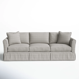 Classic skirted sofa.