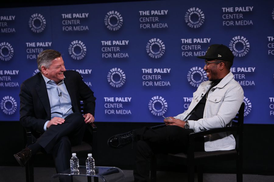 Ted Sarandos with Chris Redd at last year&#039;s International Summit