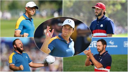 Pictures of Rory McIlroy, Tyrrell Hatton, Viktor Hovland, Max Homa, and Patrick Cantlay