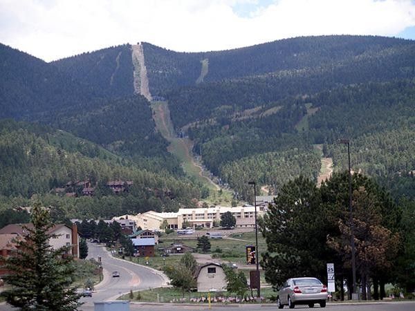 That's a steep hill! At altitude in New Mexico for the Angel Fire World Cup round