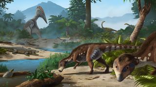 Fossil evidence suggests that during the Cretaceous era, 'dwarf dinosaurs' populated a tropical archipelago near modern-day Romania.