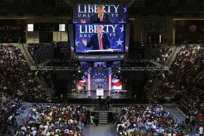 President Trump at Liberty University.