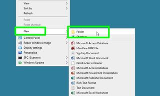 how to enable god mode in Windows - new folder