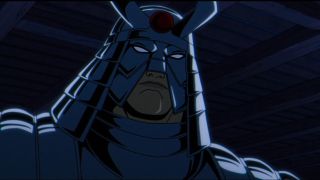 A screenshot of Silver Samurai shrouded in shadow in X-Men 97 episode 8