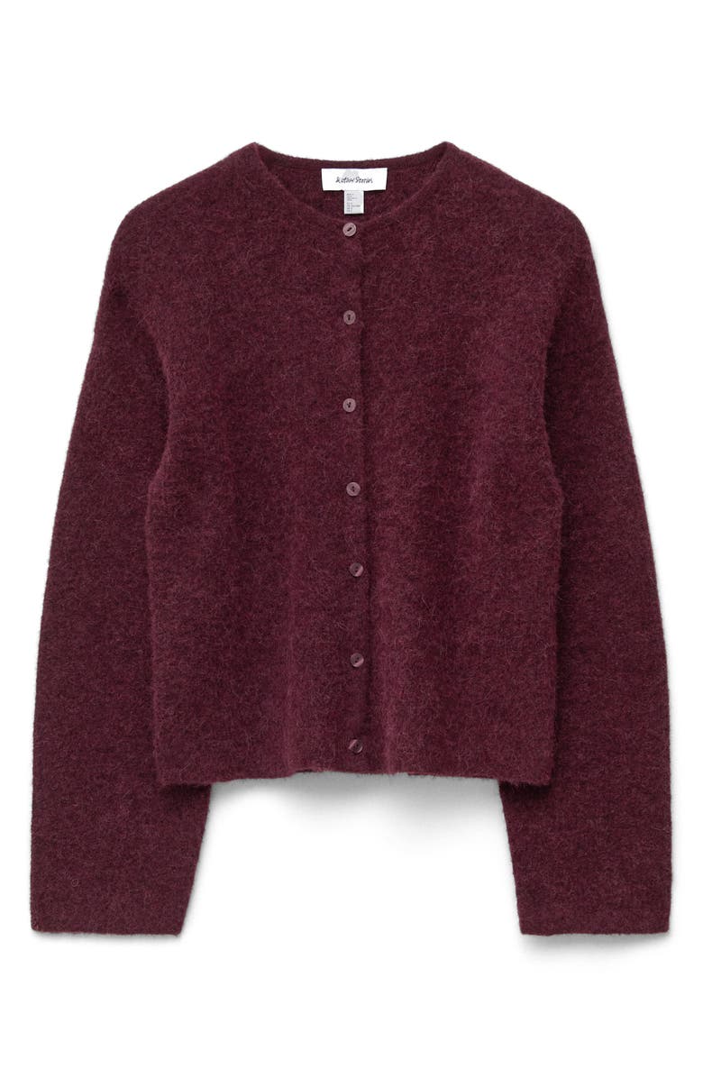 Wool &amp;amp; Alpaca Blend Rib Cardigan